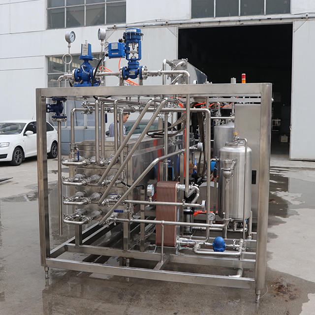 Automatic 5T/H Tube In Tube Sterilizer Machine For Beverage Filling Lines