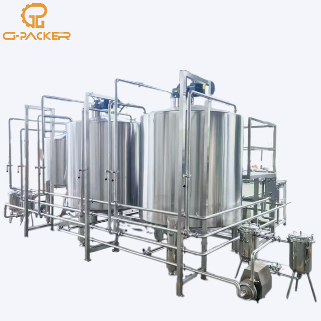 Automatic Beverage Or Carbonated Drinks Blending System And CIP Cleaning System 